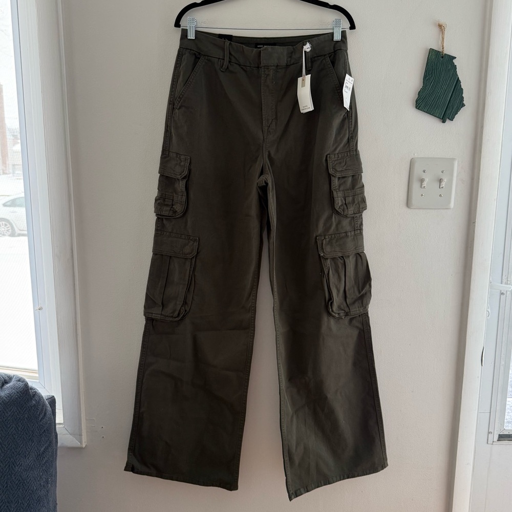 Good American Good Ease Relaxed Fit Mid Rise with Wide Leg NWT
